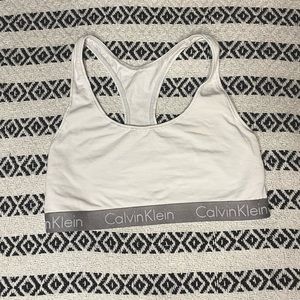 White Calvin Klein sports bra! π€